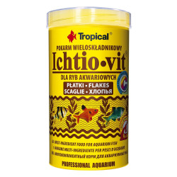 Сухий корм для акваріумних риб Tropical в пластівцях «Ichtio-Vit» 500 мл (для всіх акваріумних риб)