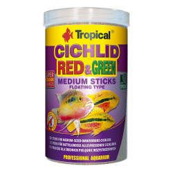 Сухий корм для акваріумних риб Tropical в паличках «Cichlid Red & Green Medium Sticks» 1 л (для всіх цихлід)