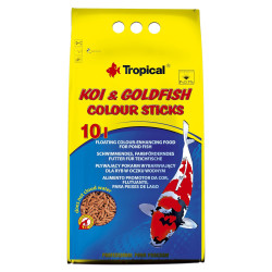 Сухий корм для ставкових риб Tropical в паличках «Koi & Goldfish Colour Sticks» 10 л (для всіх ставкових риб)