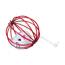 Іграшка для котів Trixie М'яч з мишкою d=6 см (кольори в асортименті)