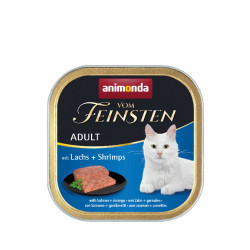 Вологий корм для котів Animonda Vom Feinsten Adult with Salmon + Shrimps | 100 г (лосось та криветки)