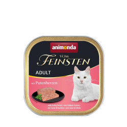 Вологий корм для котів Animonda Vom Feinsten Adult with Turkey hearts | 100 г (індичі серця)
