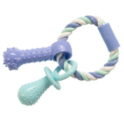 Іграшка для собак GimDog Дент Плюс мотузка/кільце з термопластичною гумою, 15 см