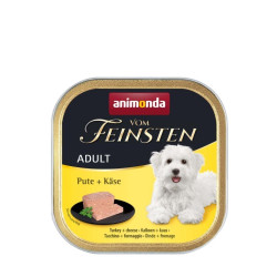 Вологий корм для собак Animonda Vom Feinsten Adult Turkey + Cheese | 150 г (індичка з сиром)